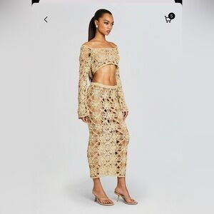 Retrofete Sofie Crochet set (skirtrt and top)